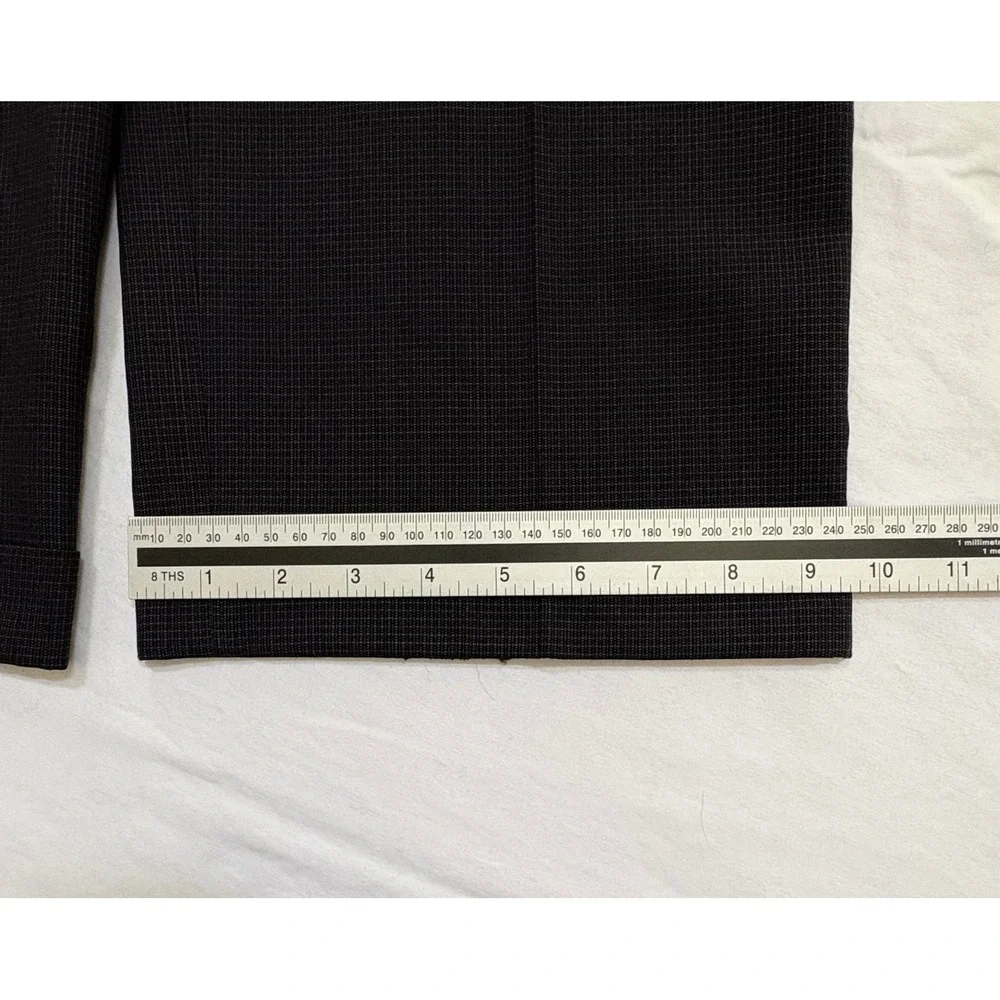 Louis Raphael Tailored Dress Pants Mens 38x32 Navy Wool Pleated‎ Cuffed